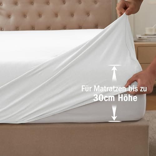 CELESTA Spannbettlaken 140 x 200 cm – 100% Baumwolle (OEKO‑TEX STANDARD 100) – für Matratzen bis 30 cm