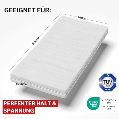 Spannbettlaken 90x200 – Jersey 100% gekämmte Baumwolle, passend für Matratzen bis 30 cm