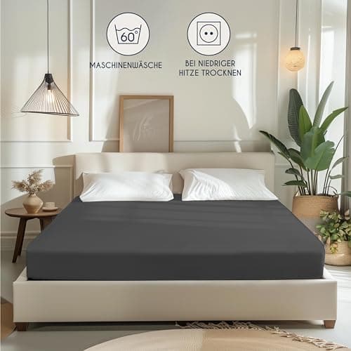 Dreamzie Spannbettlaken 90x190/200 cm – 100% Jersey‑Baumwolle, OEKO‑TEX STANDARD 100