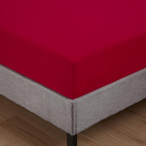 Jersey-Spannbettlaken 100% Baumwolle – 100% gekämmte Baumwolle, 90 x 200 cm (Steghöhe 27 cm)