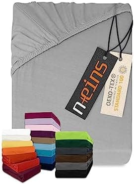 Jersey-Spannbetttuch – 100% Baumwolle, 180–200 x 200 cm