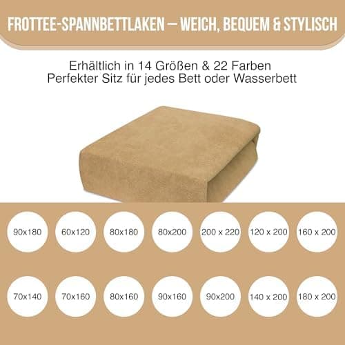 Elastisches Jersey-Spannbettlaken 90x180 cm – 100% Baumwolle, kuschelig warm