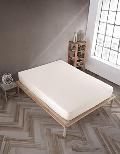 Vency Spannbettlaken 90x200 cm – 100% Baumwolle, für Matratzen bis 35 cm