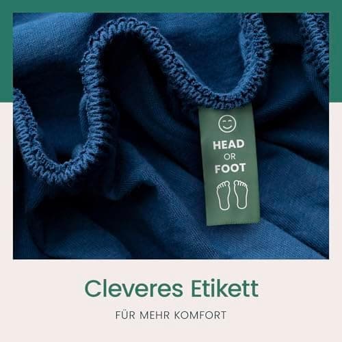 VelvetHome Spannbettlaken 120 x 200 cm – 100% gekämmte Baumwolle (Jersey), passend für Matratzen bis 25 cm