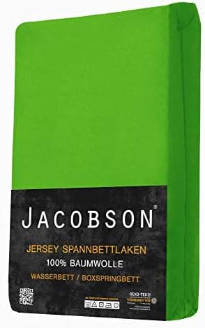 Jacobson Spannbettlaken für Wasserbett & Boxspringbett – 180 × 200 bis 200 × 220 cm