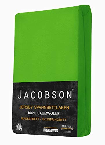Jacobson Spannbettlaken für Wasserbett & Boxspringbett – 180 × 200 bis 200 × 220 cm