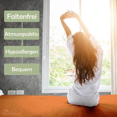 NatureMark Mikrofaser-Spannbettlaken 90x200–100x200 cm, türkis