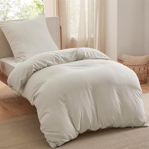 BEDSURE Bettwäsche 135x200 4‑teilig – Weiches Baumwoll‑Feeling Bettwäsche‑Set 135 x 200 cm, inkl. 2 Kissenbezüge 80x80,