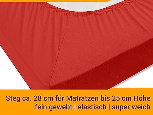 Jersey-Spannbetttuch – 100% Baumwolle, 180–200 x 200 cm