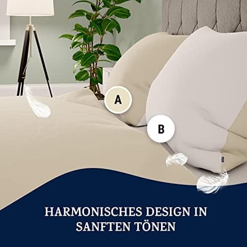 sleepwise Bettwäsche 135x200 Mikrofaser – ÖKO‑TEX zertifiziert, bügelfrei & knitterfrei, 2‑tlg. (inkl. 80x80 cm Kissenbe