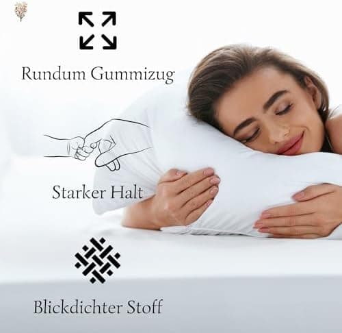 Jersey-Spannbettlaken / Spannbetttuch – 100% Baumwolle, 180x200–200x200 cm