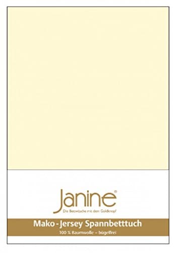 Janine Spannbettlaken Mako-Feinjersey Classic Jersey für Matratzen 180–200 x 200 cm