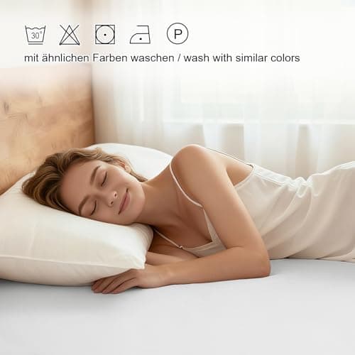 CELESTA Spannbettlaken 140 x 200 cm – 100% Baumwolle (OEKO‑TEX STANDARD 100) – für Matratzen bis 30 cm