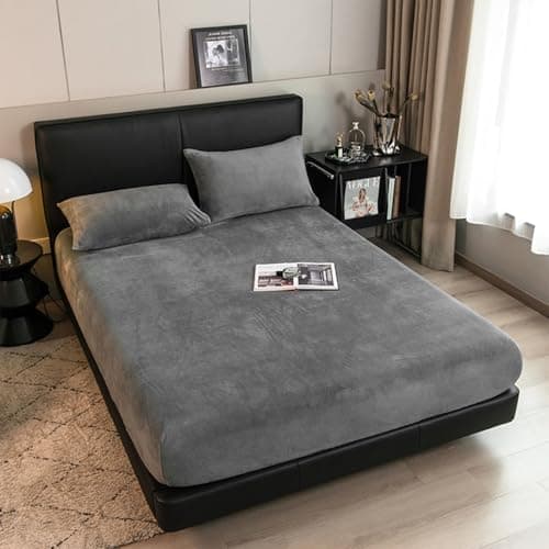 Fleece-Spannbettlaken (Milchsamt) – Kuscheliges Bettlaken für Einzelbett 120x200 cm