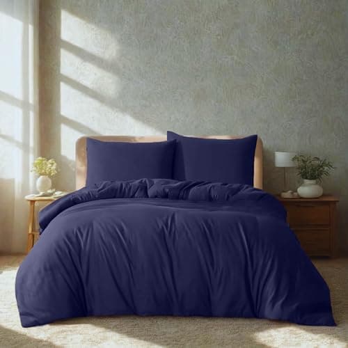 Komfortec Bettwäsche 2‑teilig (Bettbezug 155x220 + Kissenbezug 80x80) – superweiche gebürstete 100% Mikrofaser, Grau, OE