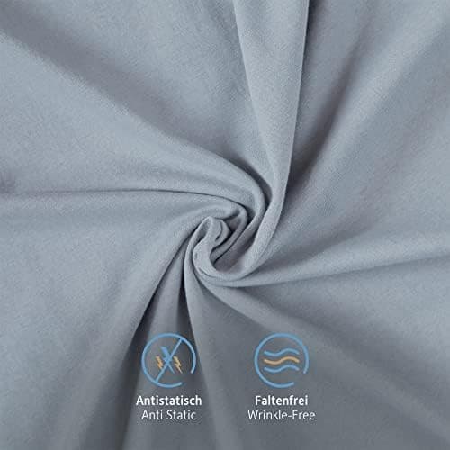 Komfortec Kissenbezüge 2er Set – 100% Baumwolle Premium Jersey (150 g/m²), superweich – OEKO‑TEX STANDARD 100