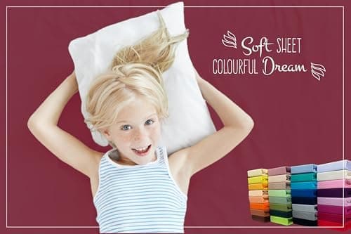 Soft Dream Spannbettlaken 90x200 cm Dunkelgrau – 100% gekämmte Baumwolle Jersey – für Kinder- & Juniorbett