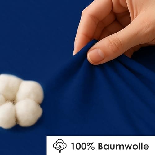 Jersey-Spannbettlaken / Spannbetttuch – 100% Baumwolle, 180x200–200x200 cm