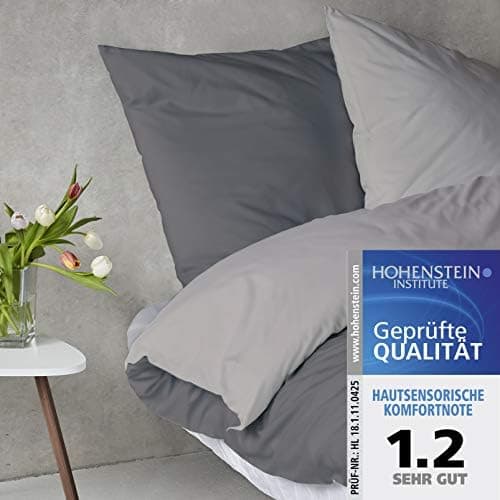 sleepwise Bettwäsche 135x200 Mikrofaser – ÖKO‑TEX zertifiziert, bügelfrei & knitterfrei, 2‑tlg. (inkl. 80x80 cm Kissenbe