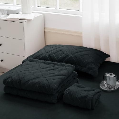 Kuschelige Plüsch-Bettwäsche 135x200 cm – Teddy-Fleece, extra warm, inkl. Kissenbezug 80x80 cm (Grau)