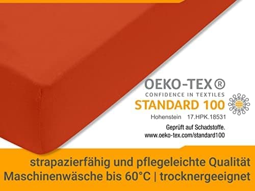 Jersey-Spannbetttuch – 100% Baumwolle, 180–200 x 200 cm
