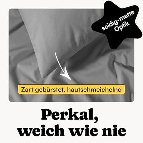Perkal Kissenbezug Set 40x80 cm (2er) – 100% Bio-Baumwolle