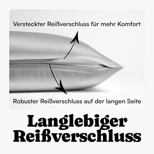 Perkal Kissenbezug Set 40x80 cm (2er) – 100% Bio-Baumwolle