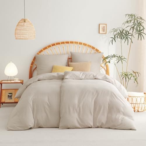 WAVVE Bettwäsche 135x200 – 4‑teiliges Mikrofaser‑Set Anthrazit (inkl. 2×80×80 cm Kissenbezüge) mit Reißverschluss, OEKO‑
