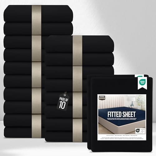 Utopia Bedding 2er-Set Spannbettlaken 140 x 200 cm – OEKO-TEX MADE IN GREEN zertifiziert – 35 cm Tiefe Tasche