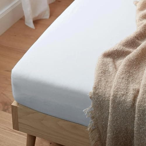 Mixibaby Spannbettlaken Jersey 100% Baumwolle – 180 x 200 cm, Hellgrau