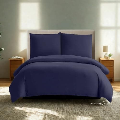 Komfortec Bettwäsche 2‑teilig (Bettbezug 155x220 + Kissenbezug 80x80) – superweiche gebürstete 100% Mikrofaser, Grau, OE