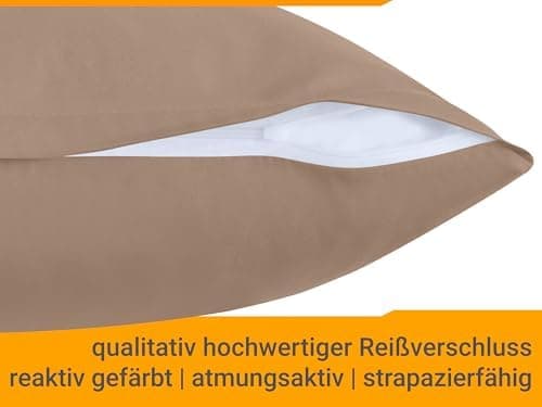 Doppelpack Baumwoll-Kissenbezüge 40 x 15 cm – Navyblau, schlichtes modernes Design