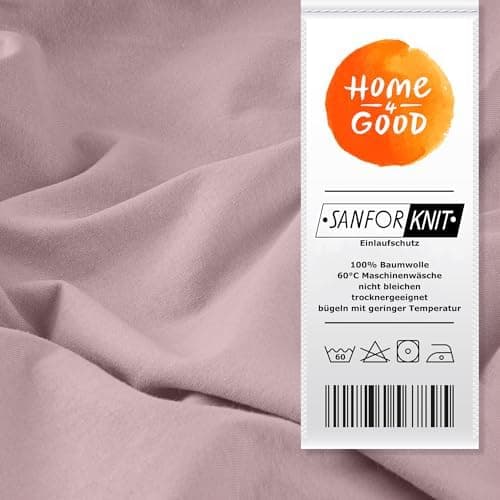 home4good Spannbettlaken 120x200 cm – Jersey 100% Baumwolle (OEKO-TEX STANDARD 100) – für Matratzenhöhe 15–25 cm, Weiß