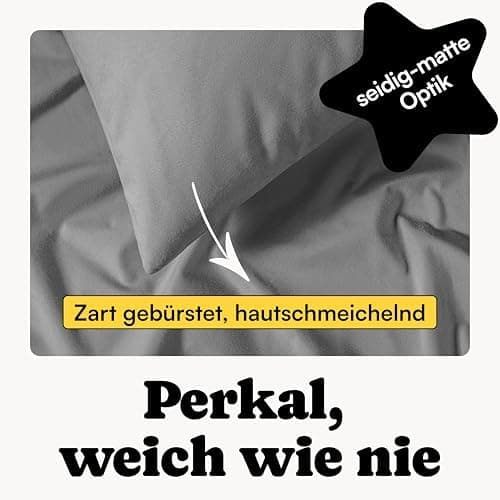 Perkal Kissenbezug Set 40x80 cm (2er) – 100% Bio-Baumwolle