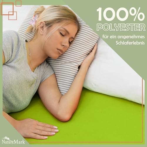 NatureMark Mikrofaser-Spannbettlaken 90x200–100x200 cm, türkis