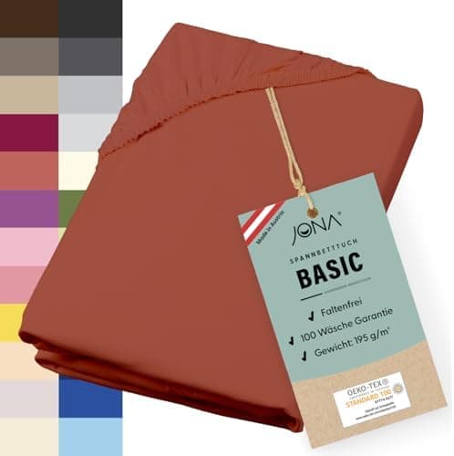 Spannbettlaken 180–200 × 200–220 cm – Baumwoll‑Jersey 190 g/m², faltenfrei