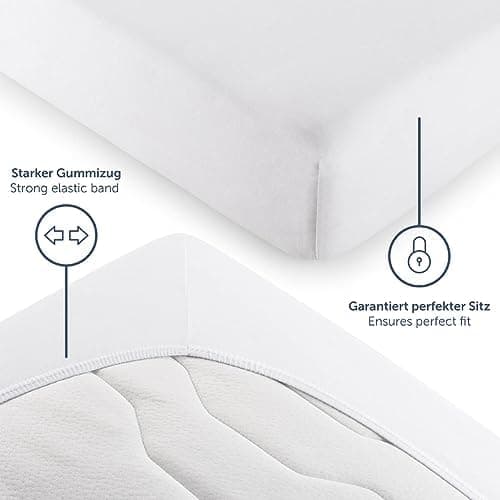Blumtal® Spannbettlaken – Baumwoll-Jersey, OEKO-TEX STANDARD 100 zertifiziert