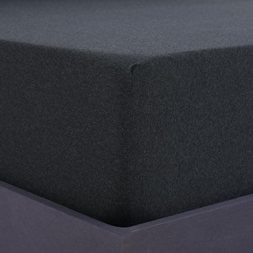 Vency Spannbettlaken 90x200 cm (bis 25 cm Matratzenhöhe) – 100% Baumwolle, Weiß