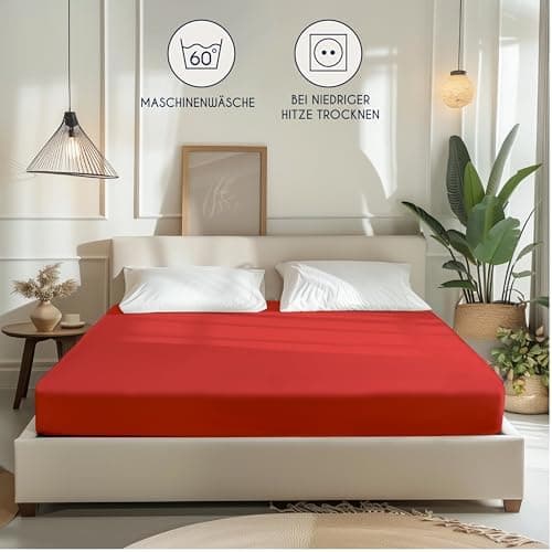 Dreamzie Spannbettlaken 90x190/200 cm – 100% Jersey‑Baumwolle, OEKO‑TEX STANDARD 100