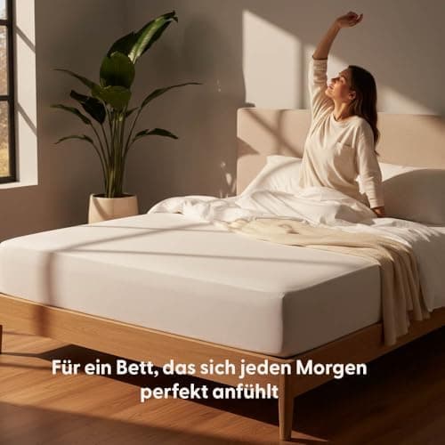 Spannbettlaken 180–200 × 200–220 cm – Baumwoll‑Jersey 190 g/m², faltenfrei