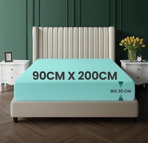 Utopia Bedding Spannbettlaken 120 x 200 cm für Matratzen bis 30 cm – gebürstete Mikrofaser, OEKO‑TEX® STANDARD 100