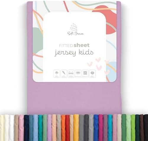 Soft Dream Spannbettlaken 90x200 cm Dunkelgrau – 100% gekämmte Baumwolle Jersey – für Kinder- & Juniorbett