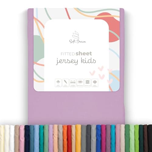 Soft Dream Spannbettlaken 90x200 cm Dunkelgrau – 100% gekämmte Baumwolle Jersey – für Kinder- & Juniorbett