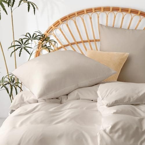 WAVVE Bettwäsche 135x200 – 4‑teiliges Mikrofaser‑Set Anthrazit (inkl. 2×80×80 cm Kissenbezüge) mit Reißverschluss, OEKO‑
