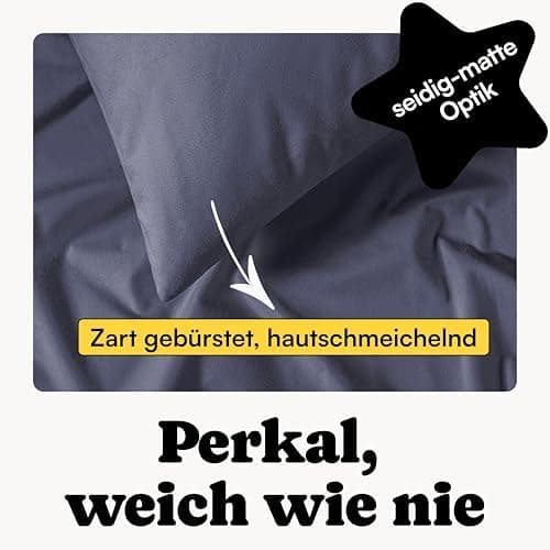 Perkal Kissenbezug Set 40x80 cm (2er) – 100% Bio-Baumwolle