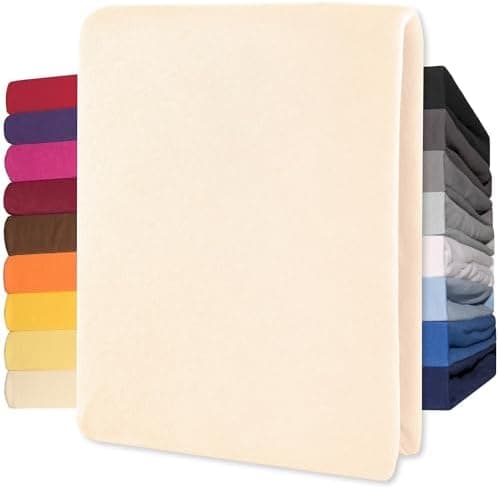 CelinaTex Jersey-Spannbettlaken 90x200–100x200 cm bis 26 cm Matratzenhöhe | 100% gekämmte Baumwolle | OEKO‑TEX STANDARD