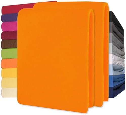 CelinaTex Jersey-Spannbettlaken 90x200–100x200 cm bis 26 cm Matratzenhöhe | 100% gekämmte Baumwolle | OEKO‑TEX STANDARD