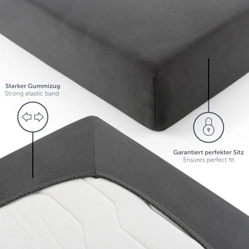 Blumtal Spannbettlaken Jersey – 100% Baumwolle (OEKO‑TEX STANDARD 100) – 90×200 cm