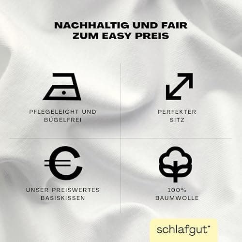 Schlafgut Easy Jersey Kissenbezug 40 x 40 cm – 100% Baumwolle, superweich & atmungsaktiv, Green Mid