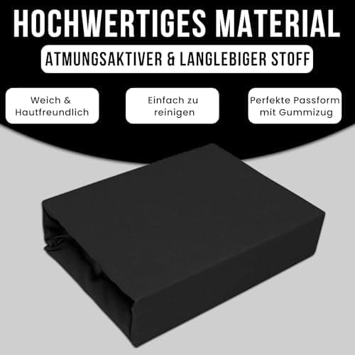 Elastisches Jersey-Spannbettlaken 90x180 cm – 100% Baumwolle, kuschelig warm